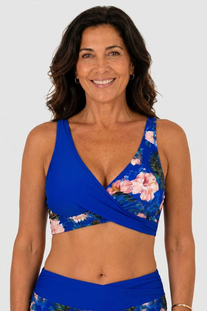Melissa™ – Blomstrete Høy midje Wrap Bikini-sett