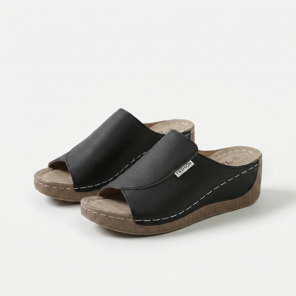 Julie™ – Polstret Bue Støtte Plattform Sandle.
