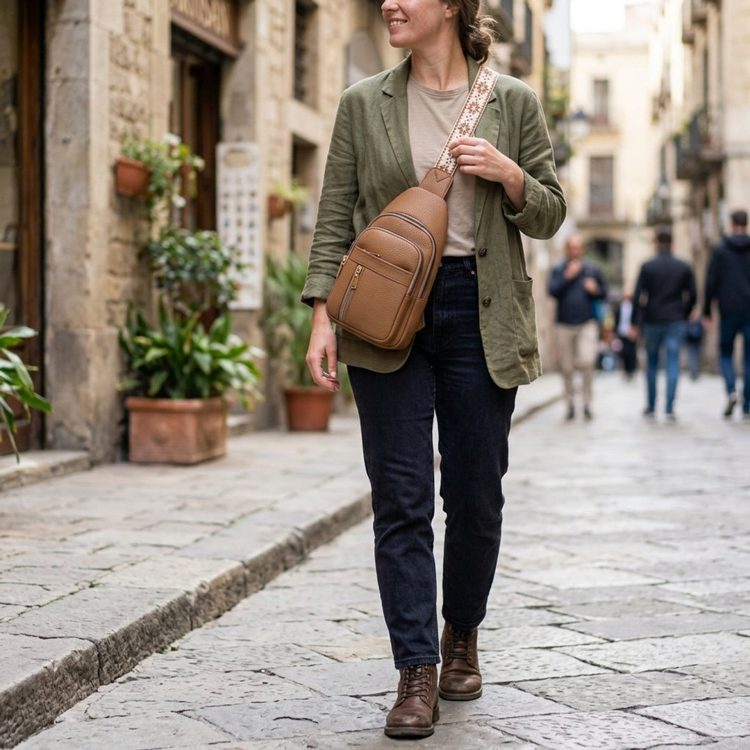 Tuva™ – Multi-Lommer Crossbody Sling Bag