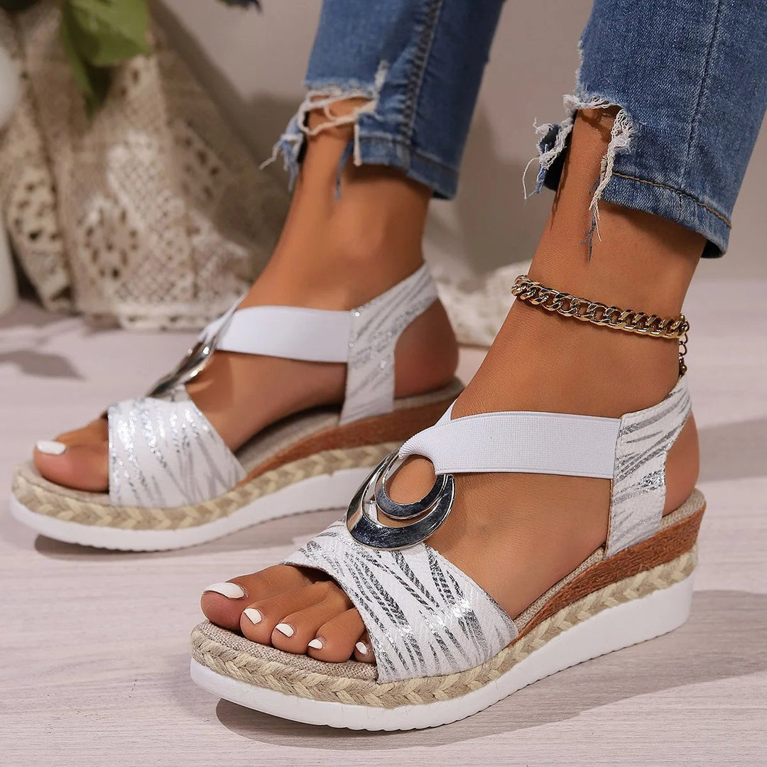 Tiril™ – Ortopediske Gel Såle Sandaler med 4 cm Hælstøtte