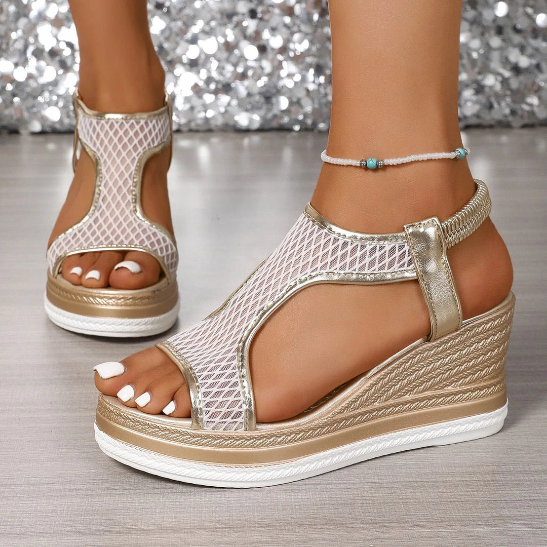 Edith™ – Pustende Mesh Hælkiler Sandaler