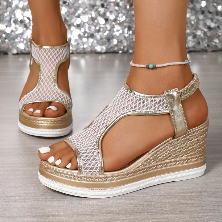 Edith™ – Pustende Mesh Hælkiler Sandaler