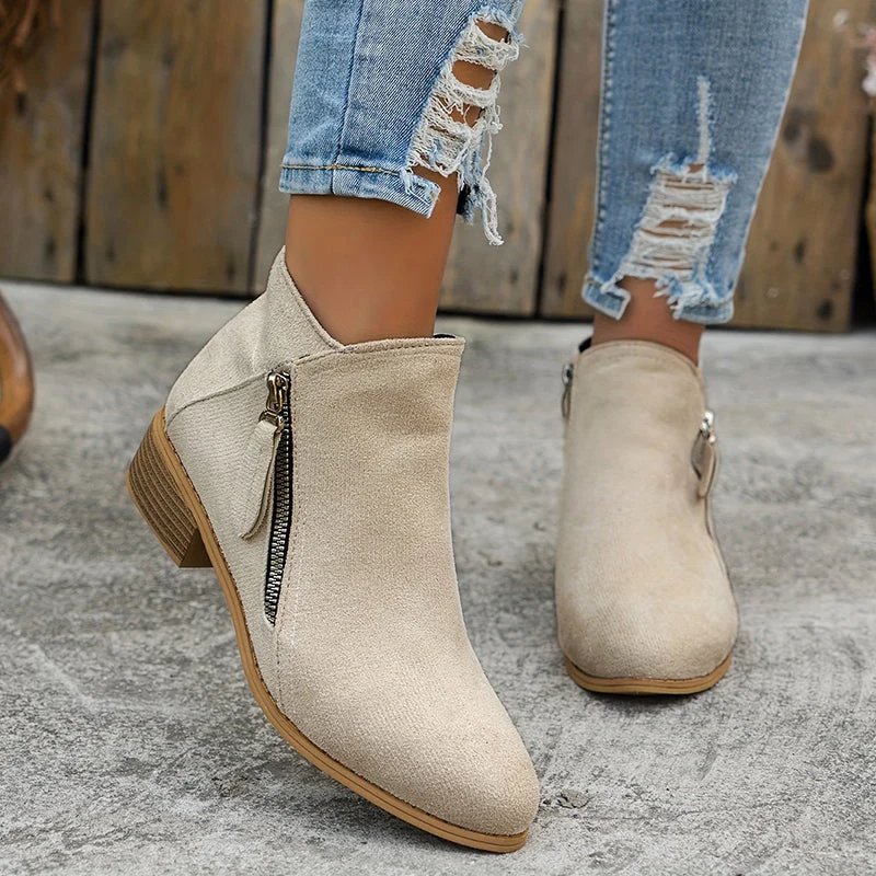 Marit™ – Ortopediske Ankelstøvler med Sideglidelås