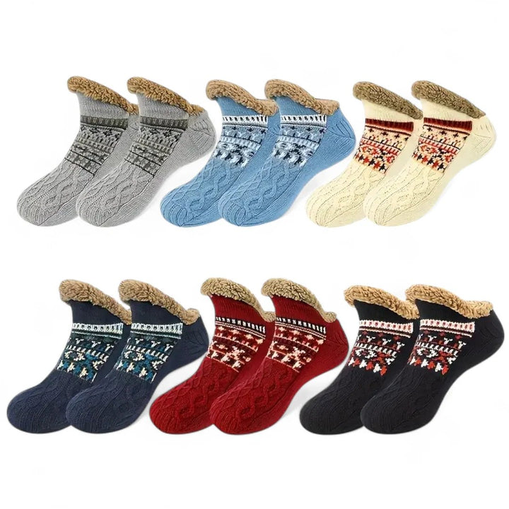 CozySocks™ – Nordisk Strikk Anti-Sklisokk med Fleeceforing