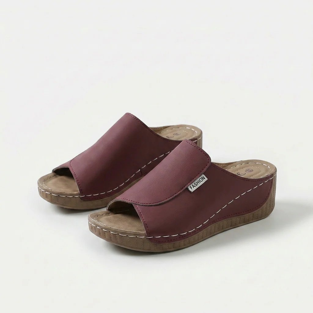Julie™ – Polstret Bue Støtte Plattform Sandle.