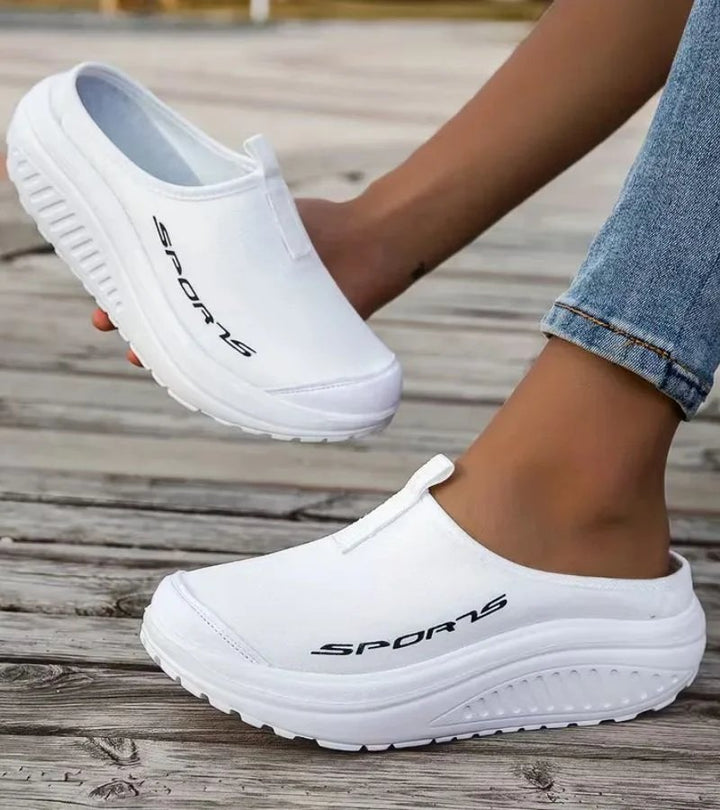 Eline™ – Polstrede Slip-On Plattform Sandaler