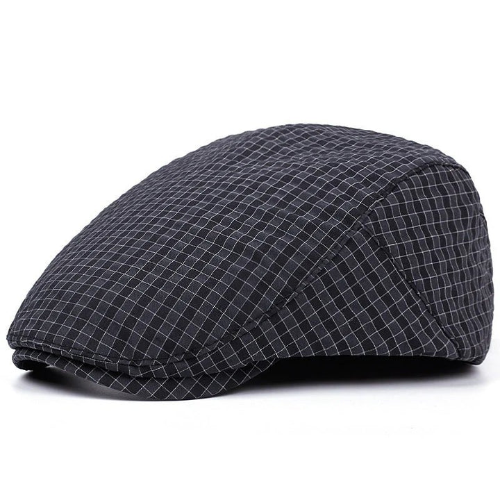 Peder™ – Lettvekts Flat Cap med Rutenettmønster