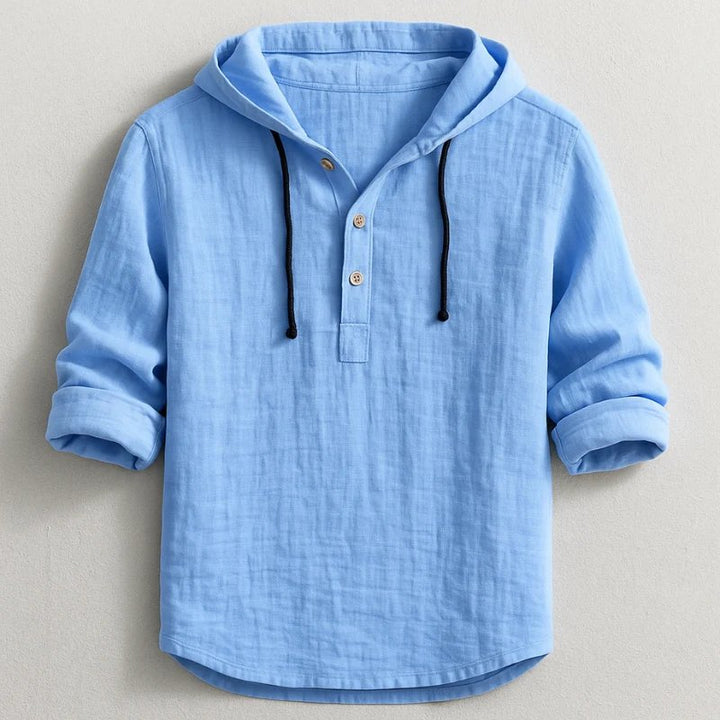 Jesper™ – Avslappet Hette-Henley Skjorte