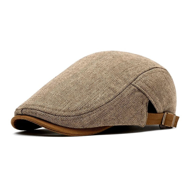 Emil™ – Herringbone Justerbar Flat Cap