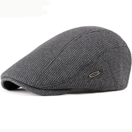 Knut™ – Ribbete Strikket Justerbar Spenne Flat Caps