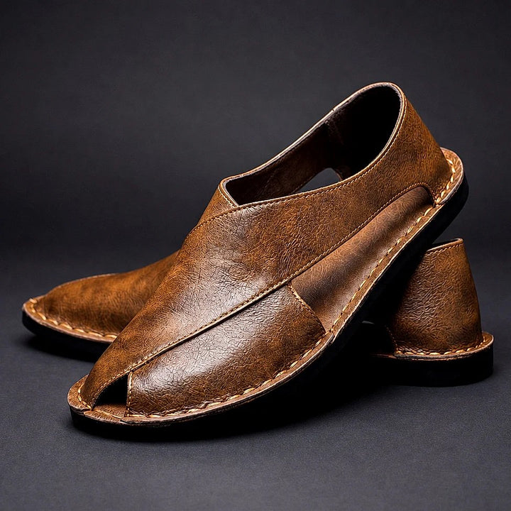 Adriano™ – Håndlagde Slip-On Peshawari Sandaler