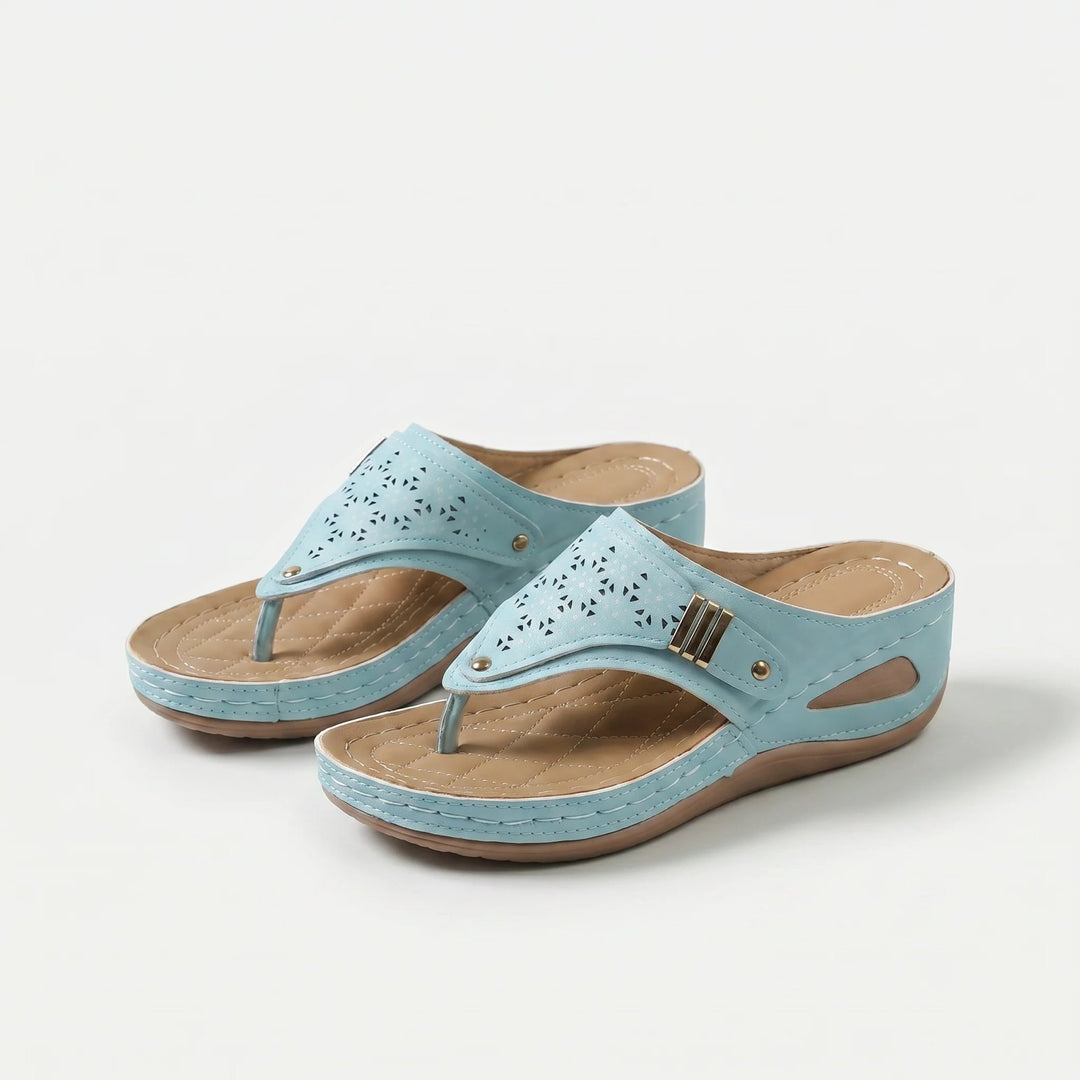Charlotte™ – | Hælstøtte Hæl-kile Tongsandal
