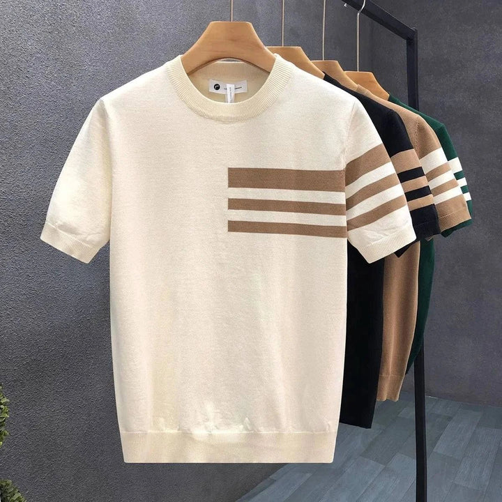 Darius™ – Stripete Crewneck Knit Tee