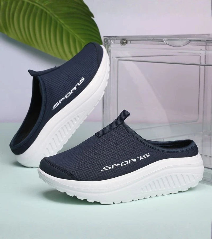 Eline™ – Polstrede Slip-On Plattform Sandaler