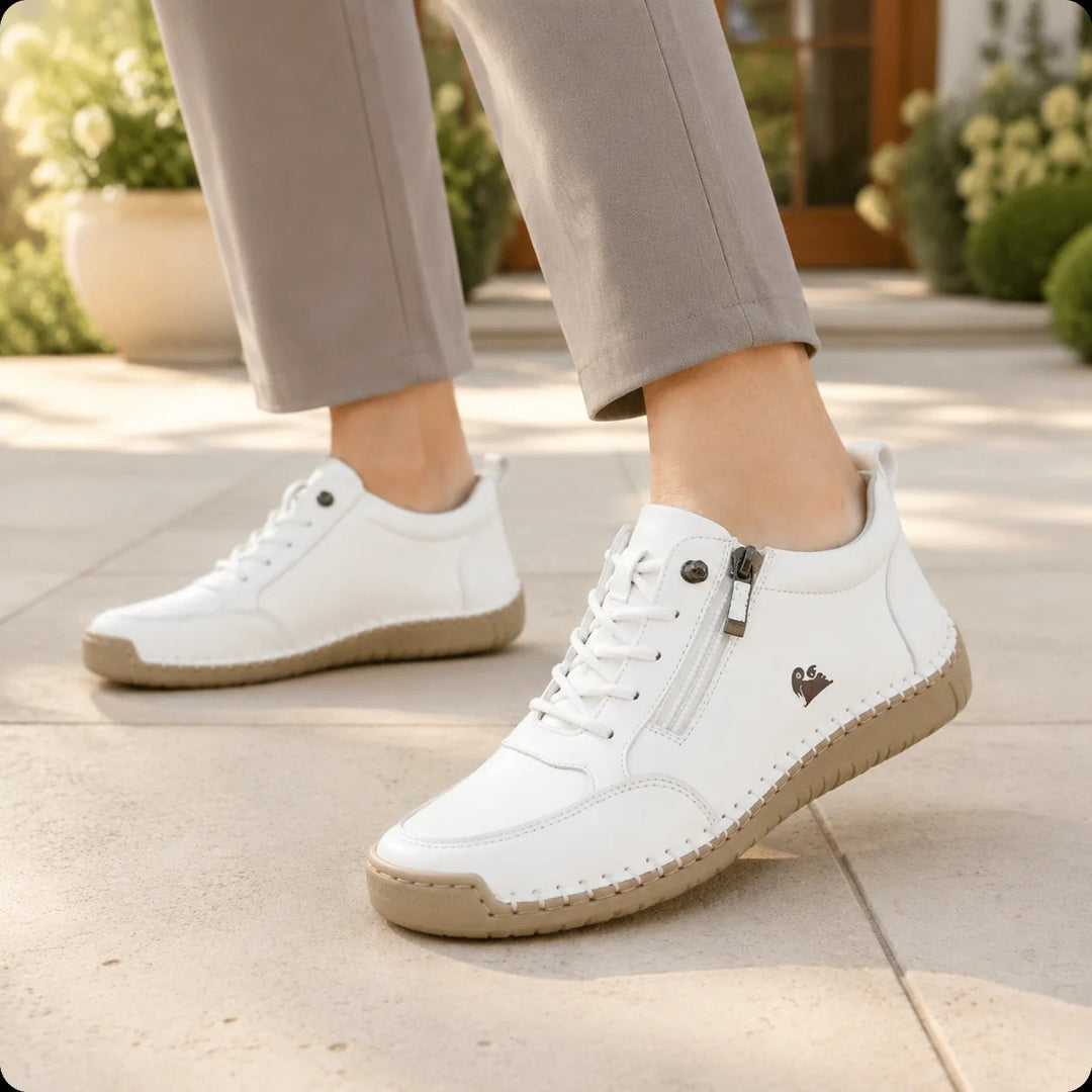 OrthoFit™ – Ergonomiske Polstrede Sneakers med Sideglidelås