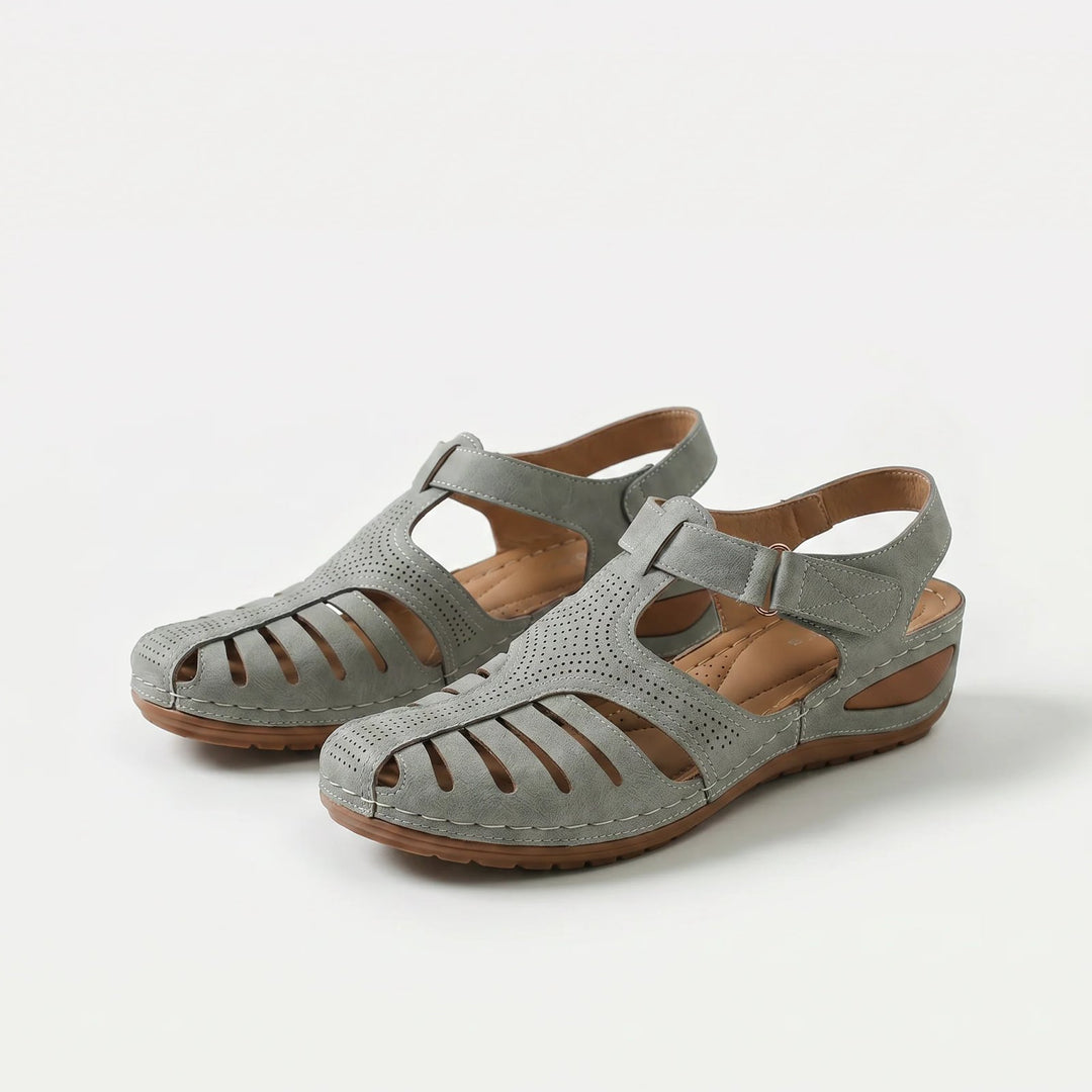 Ronja™ – | Polstrede Lukkede Tå Kile Sandaler