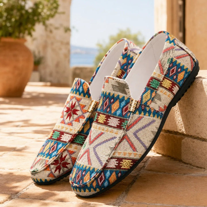 Mathias™ – Aztek trykk Slip-On Komfort Loafers