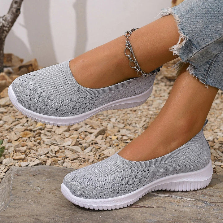 Isla™ – Breathable Knit Slip On Walking Shoes