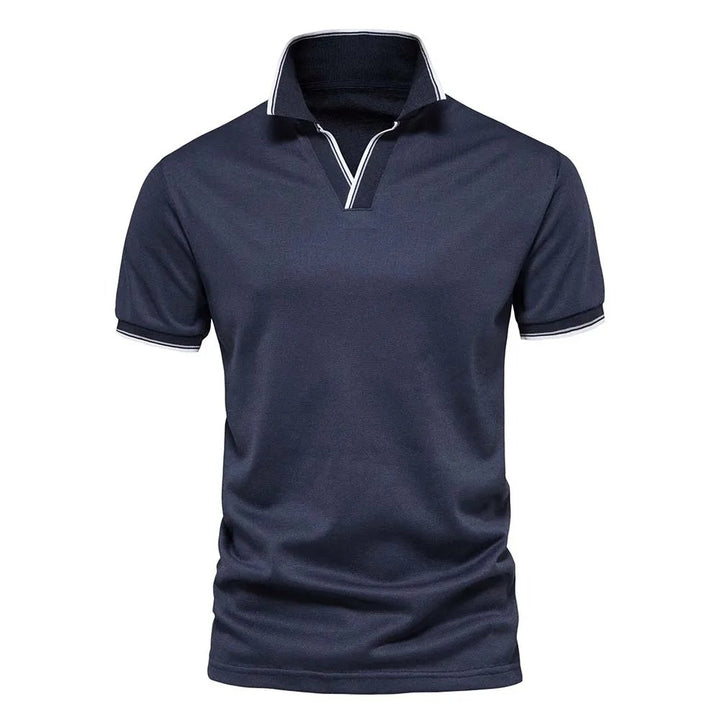 Tobias™ – | V-Hals Kortermet Polo Skjorte