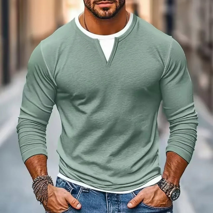 Liam™ – Laget V-hals langermet skjorte