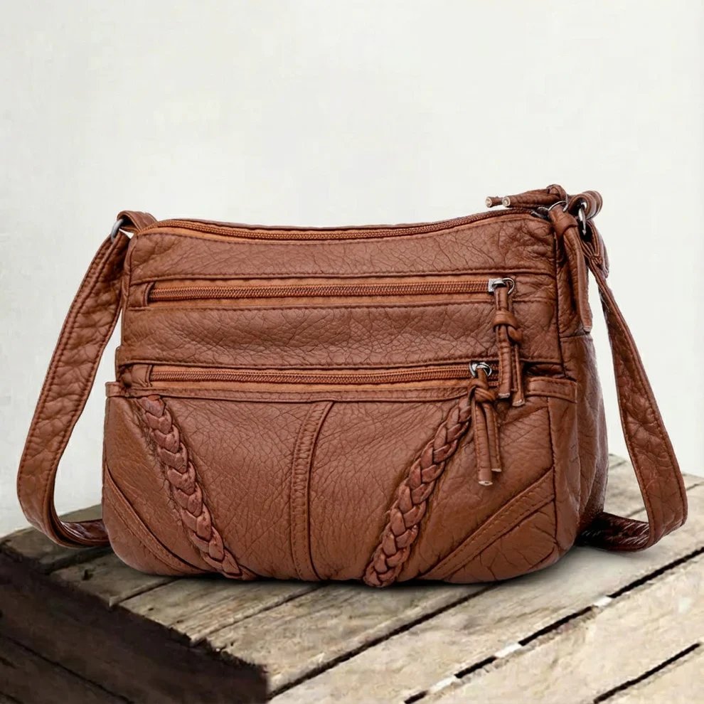 Eli™ – Multi Glidelås Tyveribeskyttende Crossbody-veske