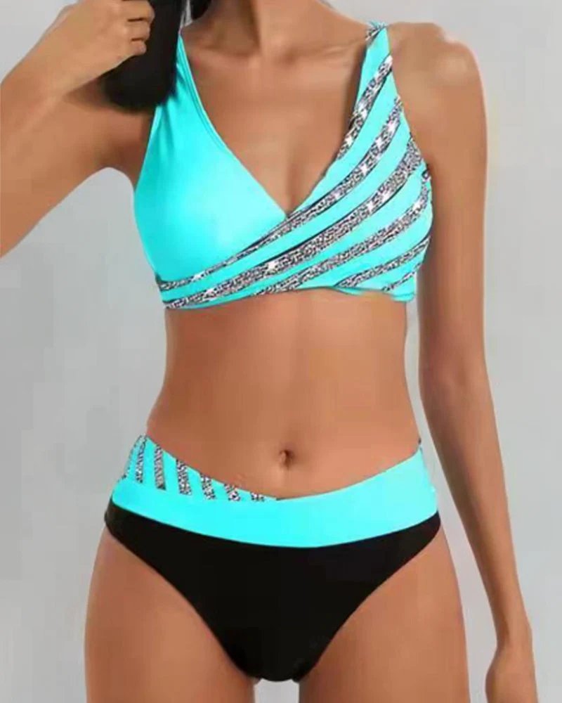 Ylva™ – Modig Innpakket Bikini med Lekent Mønster