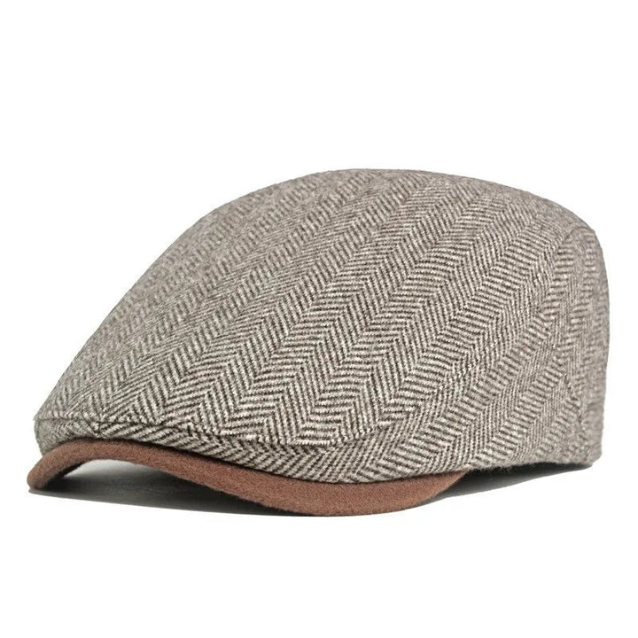 Viljar™ – Herringbone Vevd Strukturert Flat Caps