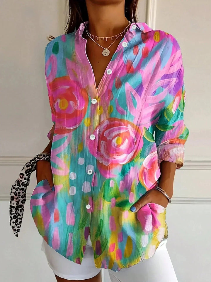 Ella™ – Lett bluse med knapper foran