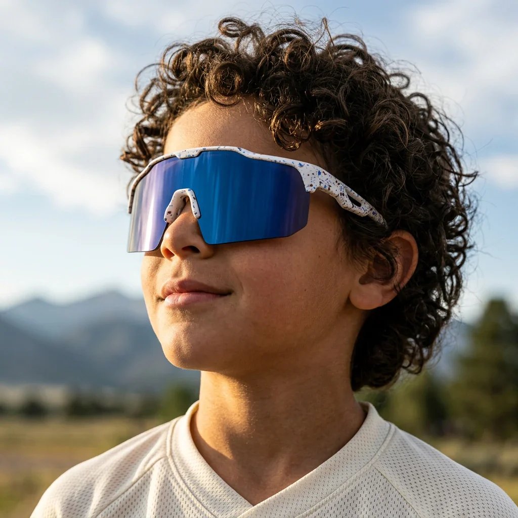 SunBuddy™ – Speilende Sport Shield Barnesolbriller