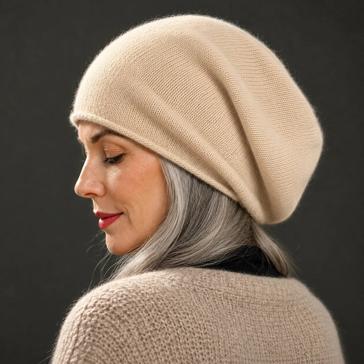 Anneli™ – Slouchy Strikket Lue Myk Vinterhatt