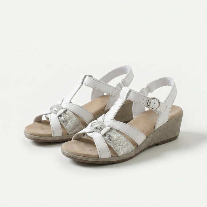 Hege™ – Pustende ortopediske polstrede kile-sandaler