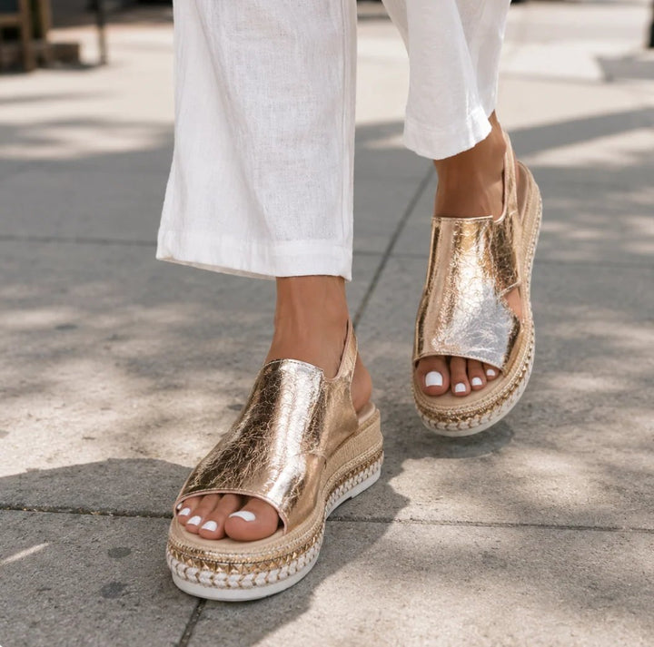 Sunniva™ – Metalliske Plattform Orthopediske Sandaler