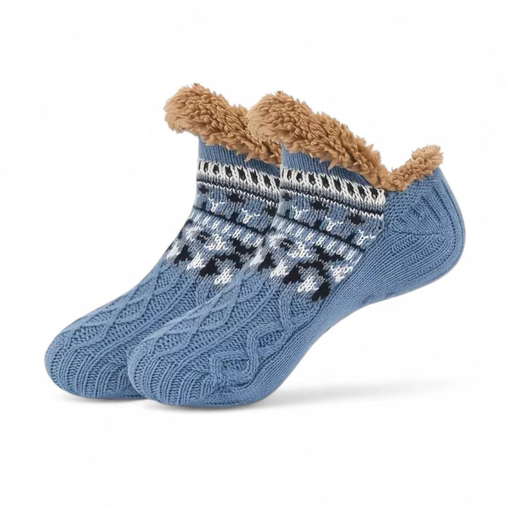CozySocks™ – Nordisk Strikk Anti-Sklisokk med Fleeceforing