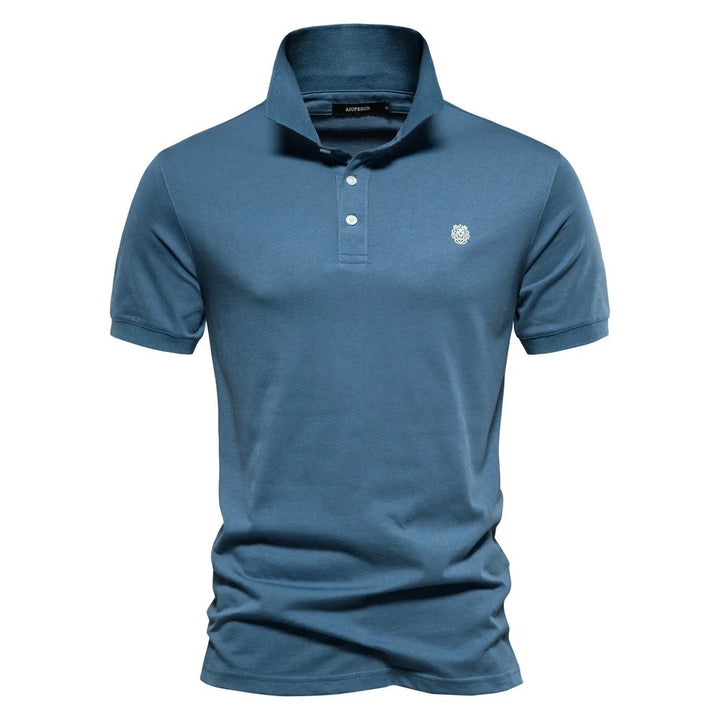 Kjell™ – Premium Brodert Polo med Korte Ermer