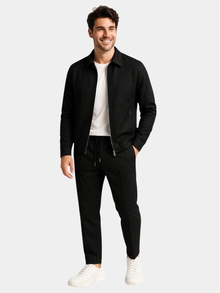 Elias™ – Slank Fit Zip Jakke & Bukse Sett