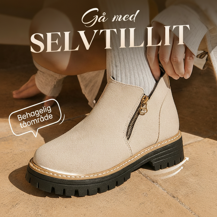 Mirella™ – Sidelukket Chunky Ankelstøvler