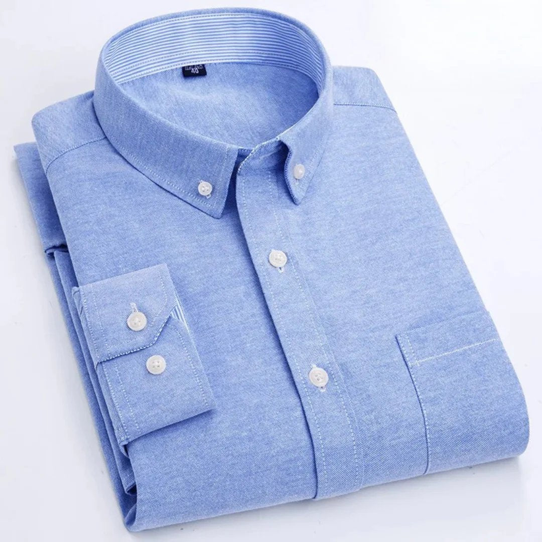 Vera™ – Knappe-ned Oxford Langermet Skjorte