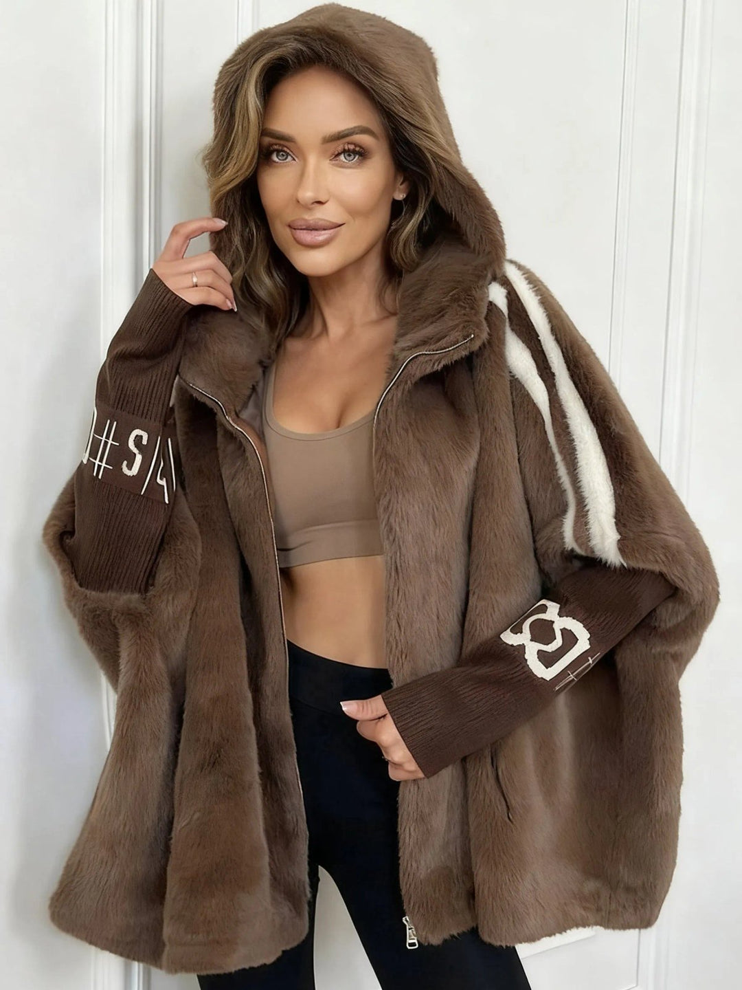 Lena™ – Koselig Hettegenser Oversized Vinterjakke