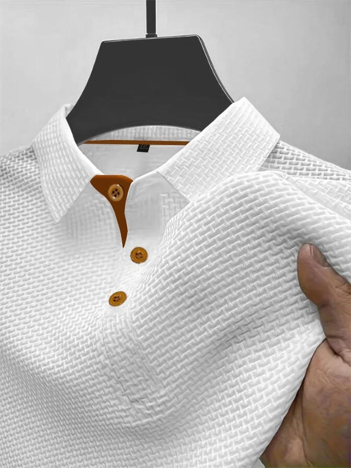 Hugo™ – Polokrage T-skjorte i Flettenett Stretch