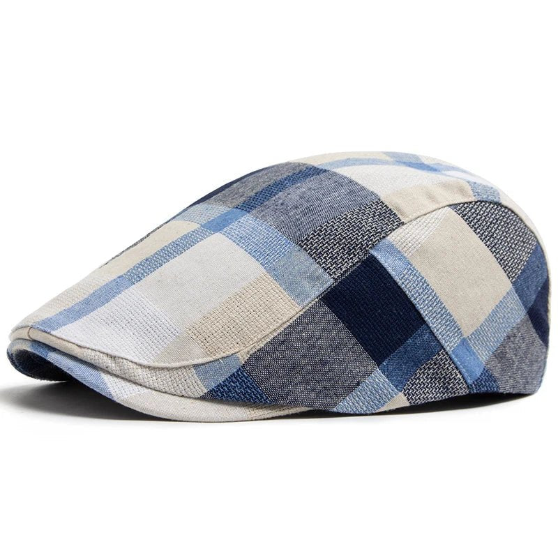 Torstein™ – Strukturet Vevd Rutet Flat Caps