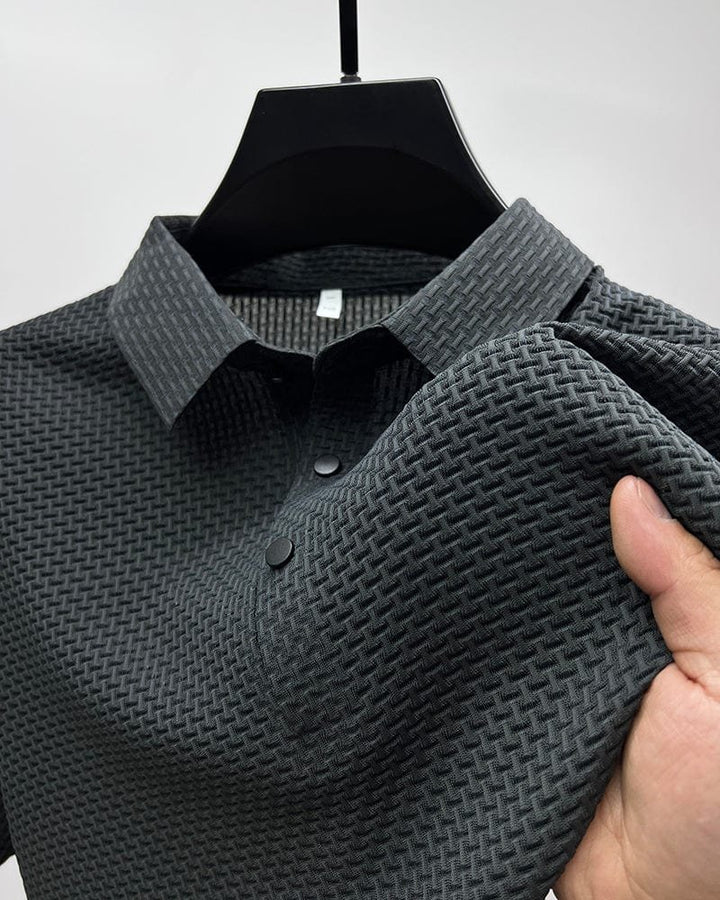 Theo™ – Pustende Mesh Teksturert Polo Skjorte