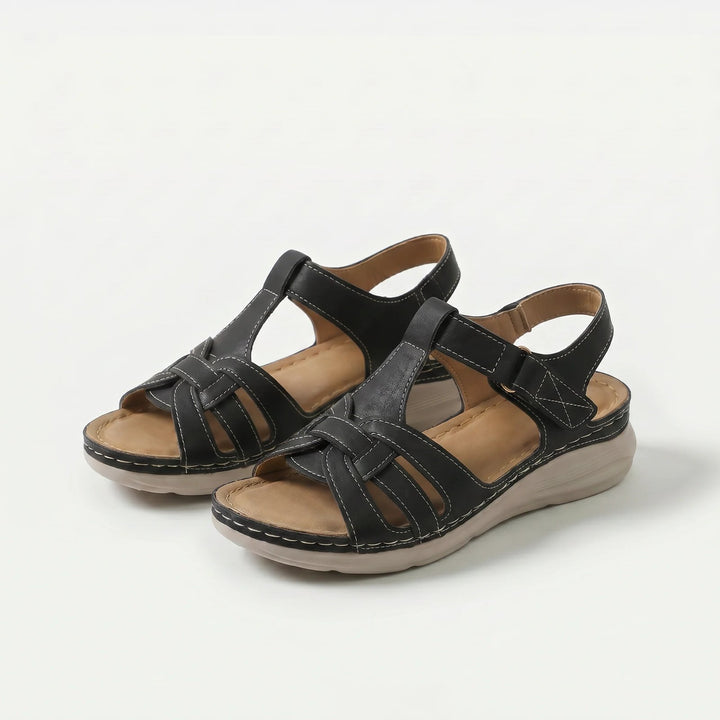 Wenche™ – | Ortopediske Polstrede Kilesandaler