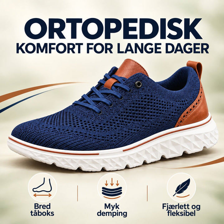OrthoSupport™ – Ortopedisk Pustende Komfort Sneakers