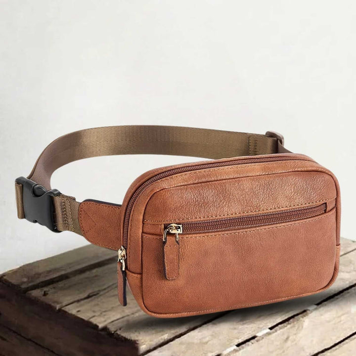 Sofia™ – Justerbart Belte Multi Pocket Crossbody Veske