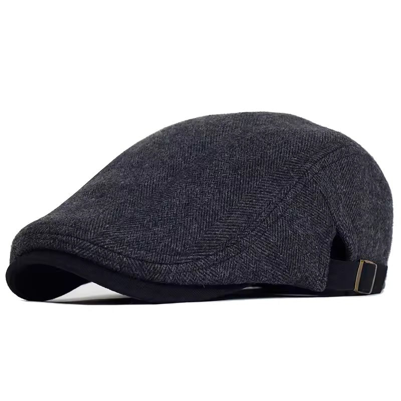 Oskar™ – Justerbar Herringbone Flat Cap