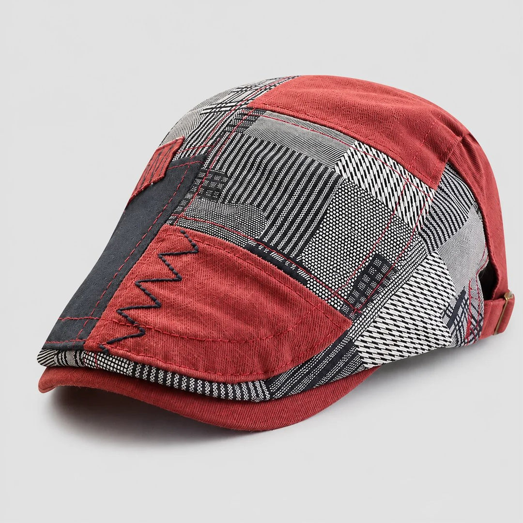 Gunnar™ – Justerbar Patchwork Flat Cap Beret