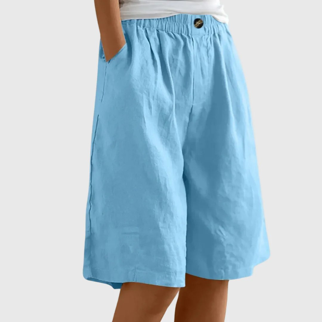 Kaisa™ – Vidbente shorts med elastisk liv.