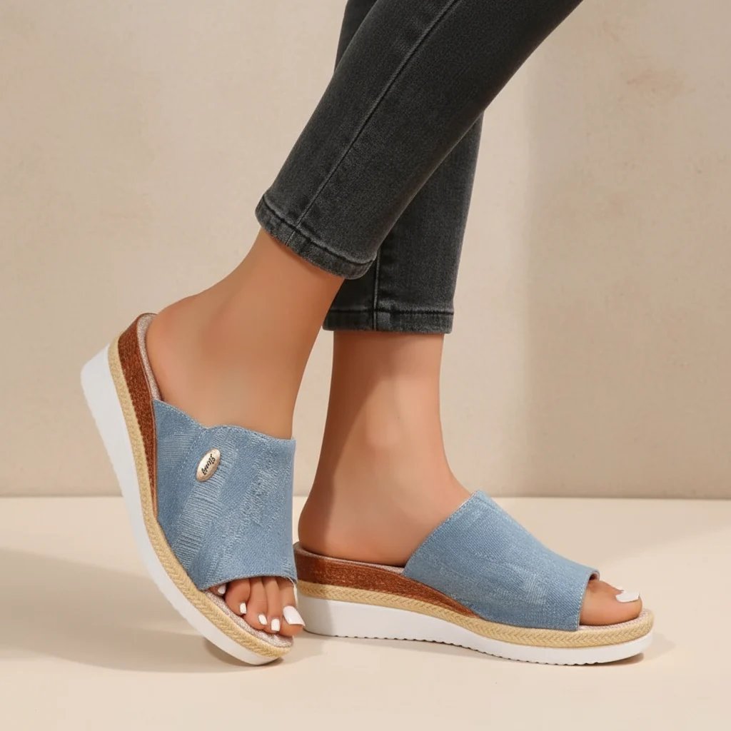 Constance™ – Ergonomiske Plattforms Espadrillosandaler