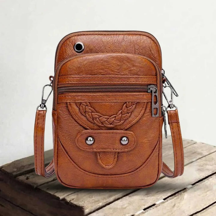 Diana™ – Multi Zip Flettet Detalj Crossbody Veske
