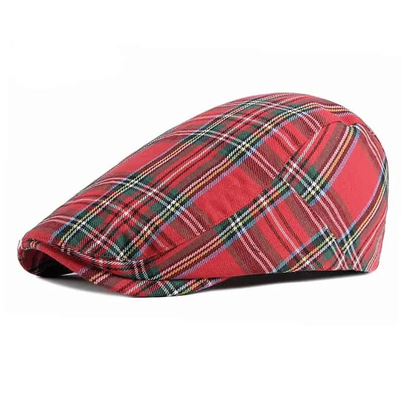 Einar™ – Skotsk Tartan Strukturert Flat Cap
